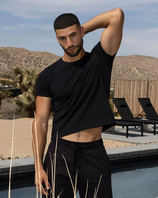 C-IN2 Herren-T-Shirt, mittelschwer, kurz geschnitten, körpernah