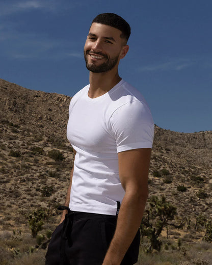 C-IN2 Herren-T-Shirt, mittelschwer, kurz geschnitten, körpernah