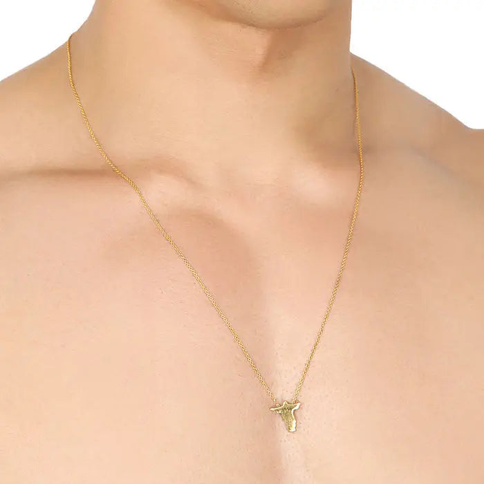 CA-RIO-CA Collier croix pour homme Le Scapulaire du Christ - Bijou de mode masculin