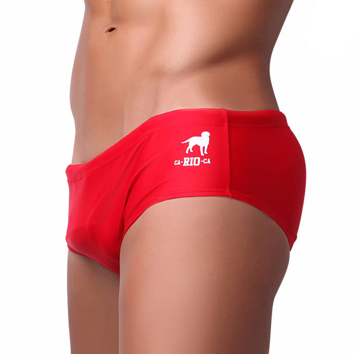 CA-RIO-CA Low Rise Solids Cut Sunga - Male Bathing Suit