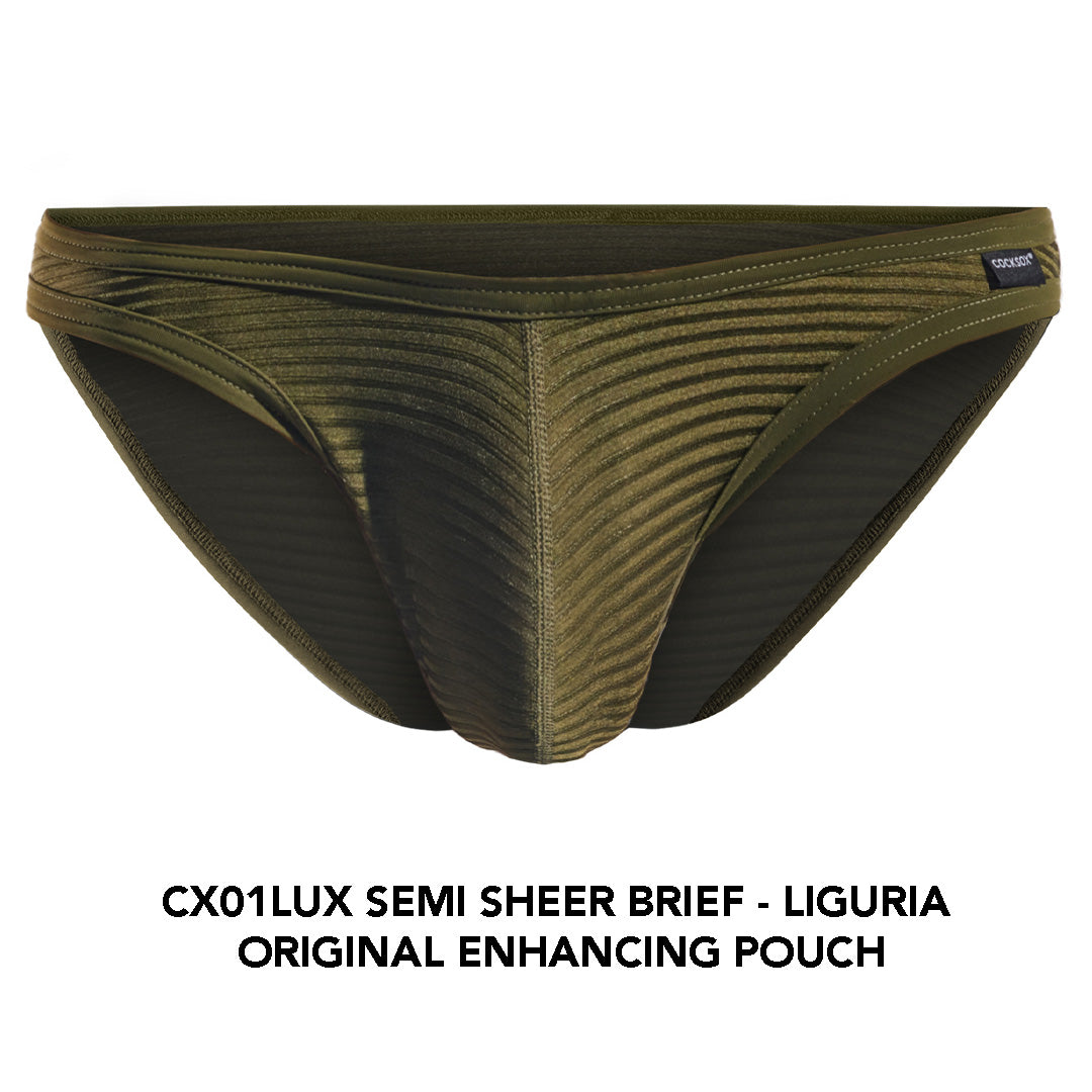 Cocksox CX01LUX Semi-Sheer Brief
