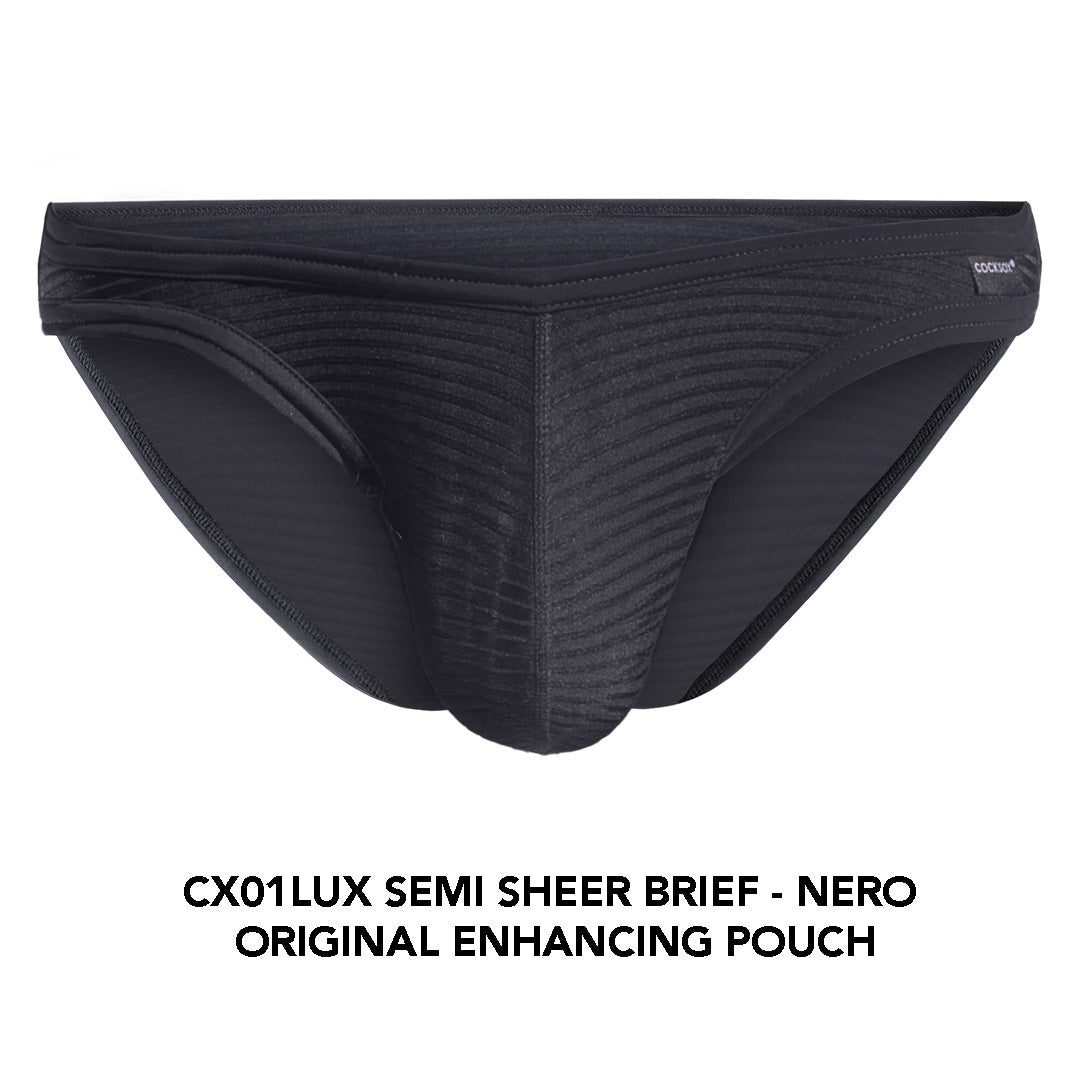 Cocksox CX01LUX Semi-Sheer Brief