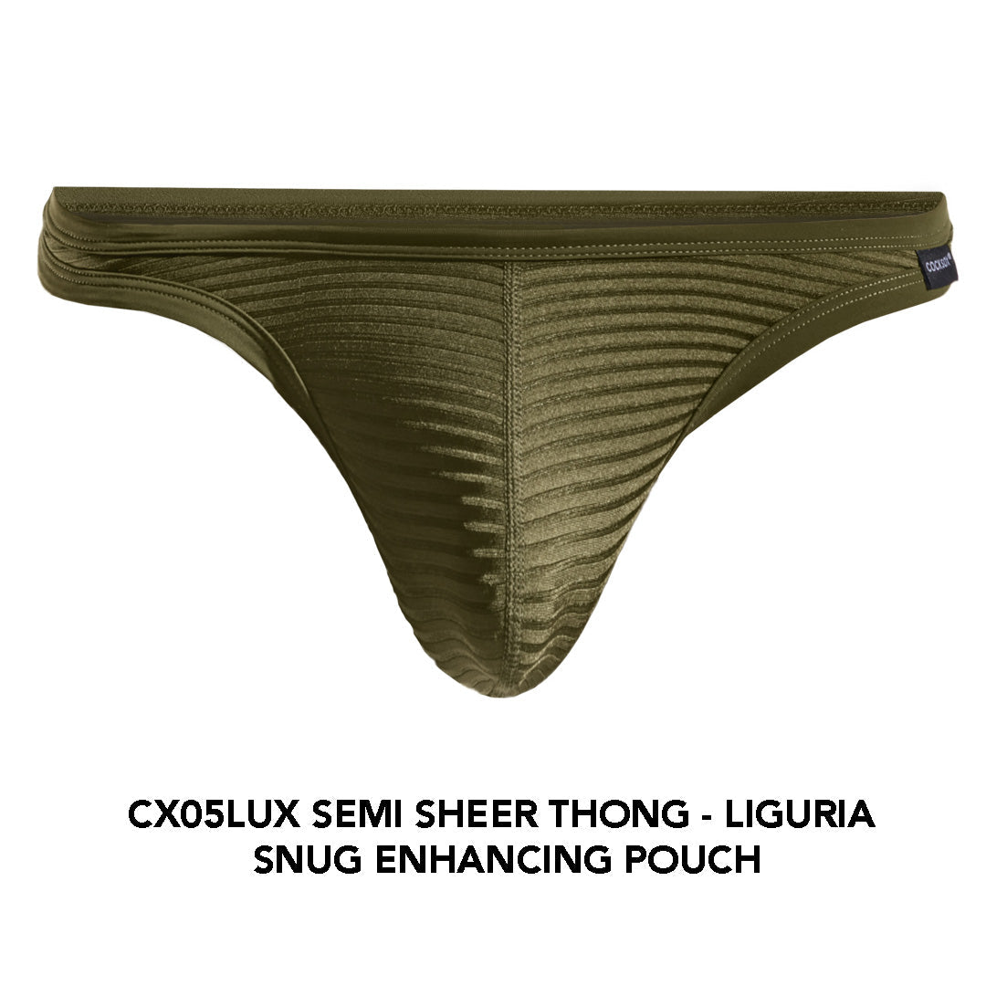 Cocksox CX05LUX Semi-Sheer Thong