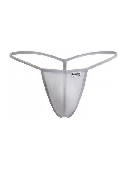 CandyMan 9586 G-String Color Gray Mesh - SeductiveUtopia.net