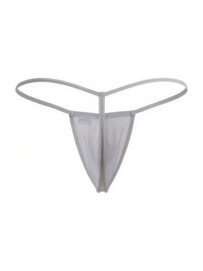 CandyMan 9586 G-String Color Gray Mesh - SeductiveUtopia.net