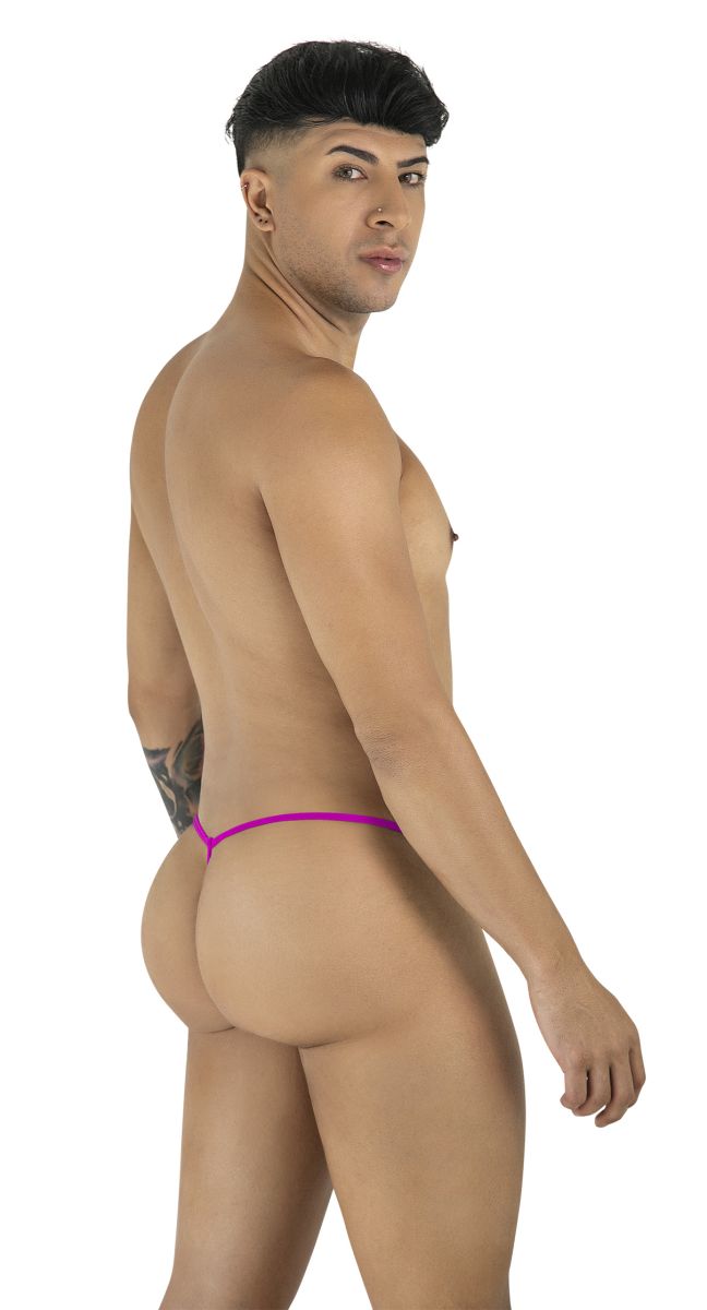 Purple candyMan 9586 g-string thong with thin elastic band made of soft fabric for comfortable wear