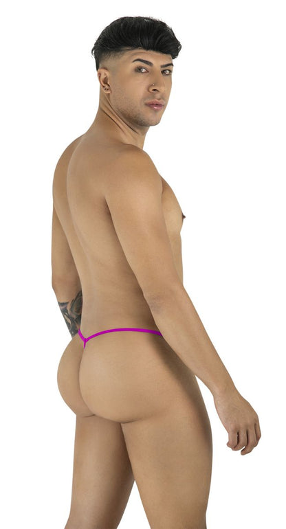 Purple candyMan 9586 g-string thong with thin elastic band made of soft fabric for comfortable wear