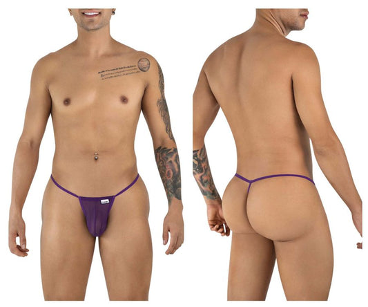 CandyMan 9586 G-String Color Purple Mesh - SeductiveUtopia.net