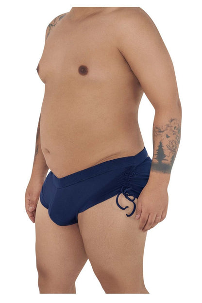 Navy blue candyman 99602x lounge pajama shorts with side drawstring tie designed for comfort and style