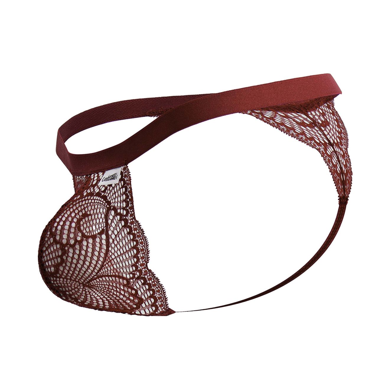 Maroon lace thong candyMan 99823 lace thongs color wine with delicate intricate pattern and smooth elastic waistband