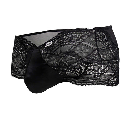 Black lace briefs with a satin-covered pouch candyMan 99863 lace briefs color black for stylish lingerie wear