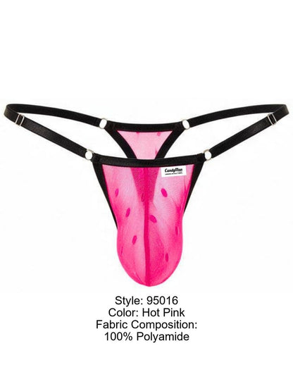 CandyMan 95016 Herrenunterwäsche Sexy Netz-Tangas Farbe Pink
