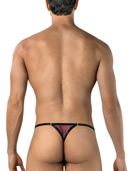 CandyMan 95016 Herrenunterwäsche Sexy Netz-Tangas Farbe Weinrot