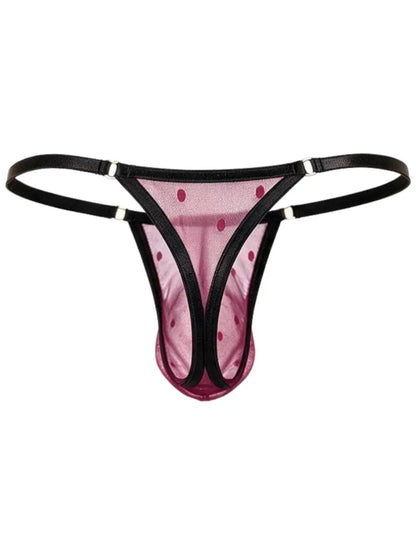 CandyMan 95016 Herrenunterwäsche Sexy Netz-Tangas Farbe Weinrot