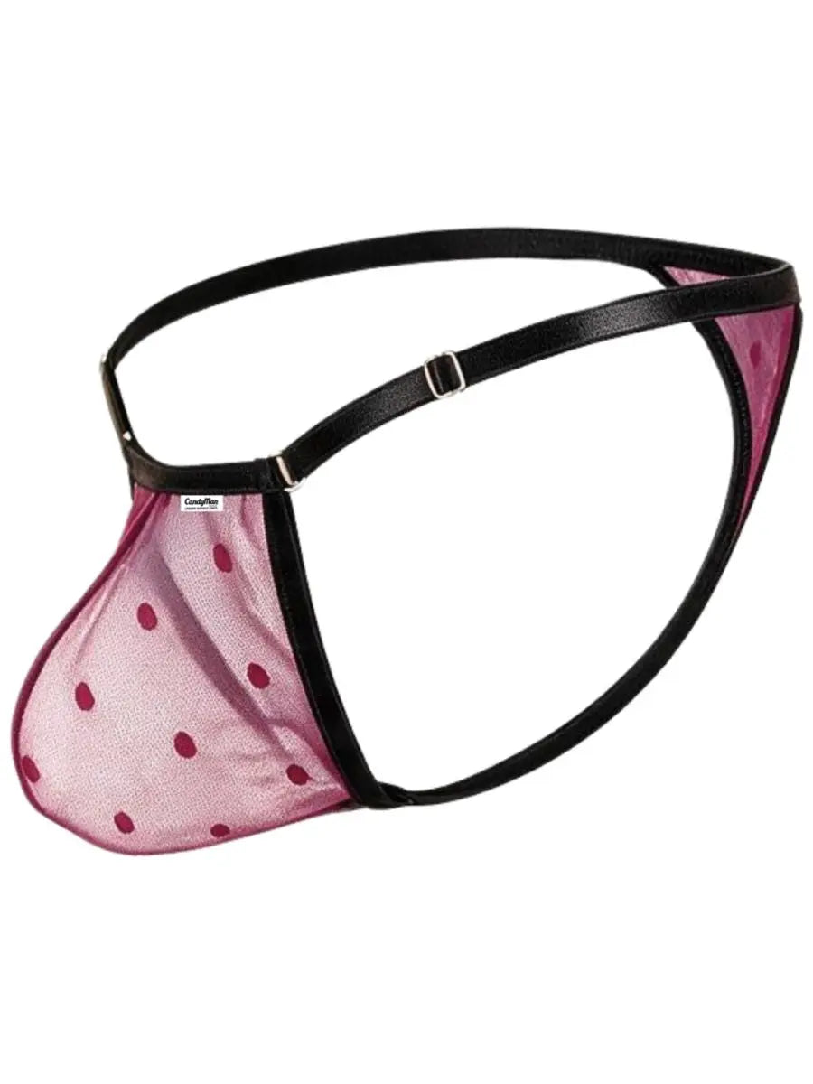 CandyMan 95016 Herrenunterwäsche Sexy Netz-Tangas Farbe Weinrot