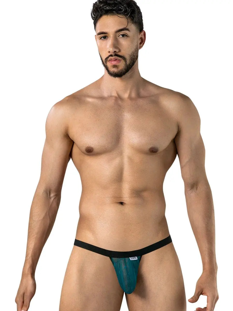 CandyMan 95017 Herren-Unterwäsche Mesh-Tangas Farbe Smaragd