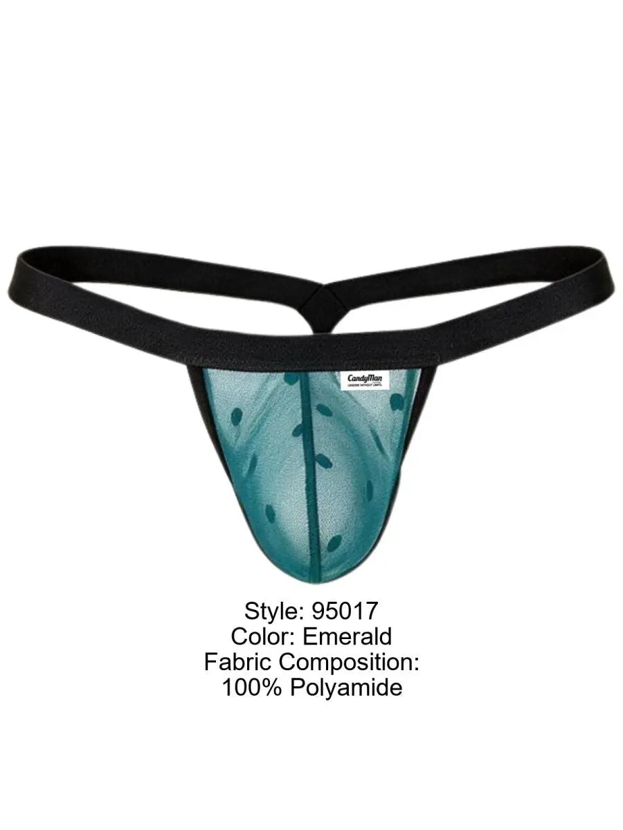 CandyMan 95017 Herren-Unterwäsche Mesh-Tangas Farbe Smaragd