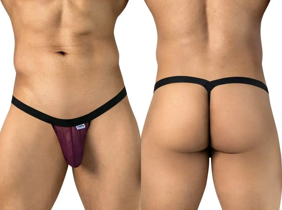 CandyMan 95017 Herrenunterwäsche Netz-Tanga Farbe Weinrot