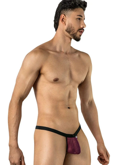 CandyMan 95017 Herrenunterwäsche Netz-Tanga Farbe Weinrot