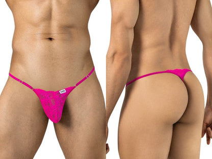 CandyMan 95020 Herrenunterwäsche Sinnlicher Spitzen-Tanga Farbe Rosa