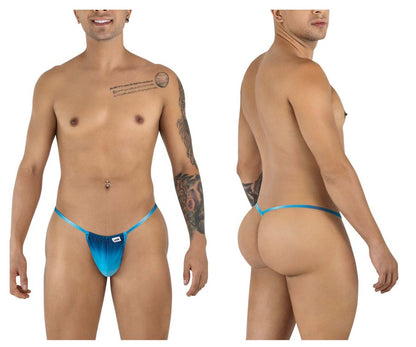 CandyMan 9586 G-String Color Blue Print - SeductiveUtopia.net
