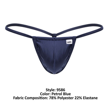 CandyMan 9586 G-String Thongs Color Petrol Blue