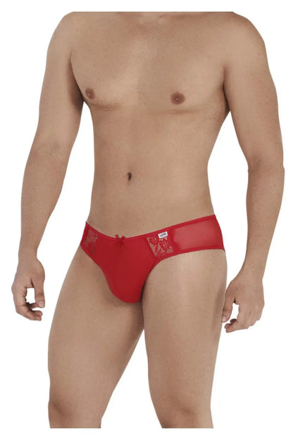 CandyMan 99538 Sous-vêtements Homme Jockstrap Dentelle Maille Couleur Rouge