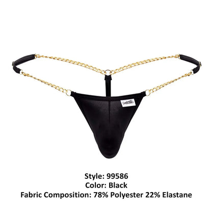 CandyMan Men's Underwear 99586 Chain G-String Color Black