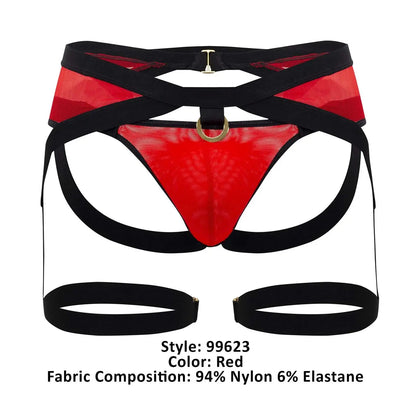 CandyMan Herrenunterwäsche 99623 Strap-Jockstrap Farbe Rot