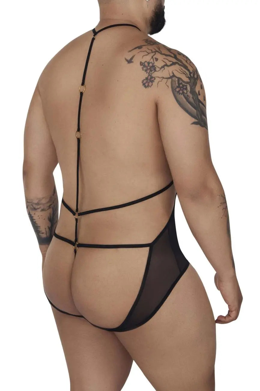 CandyMan Men's Underwear 99662X Body en tulle couleur noire