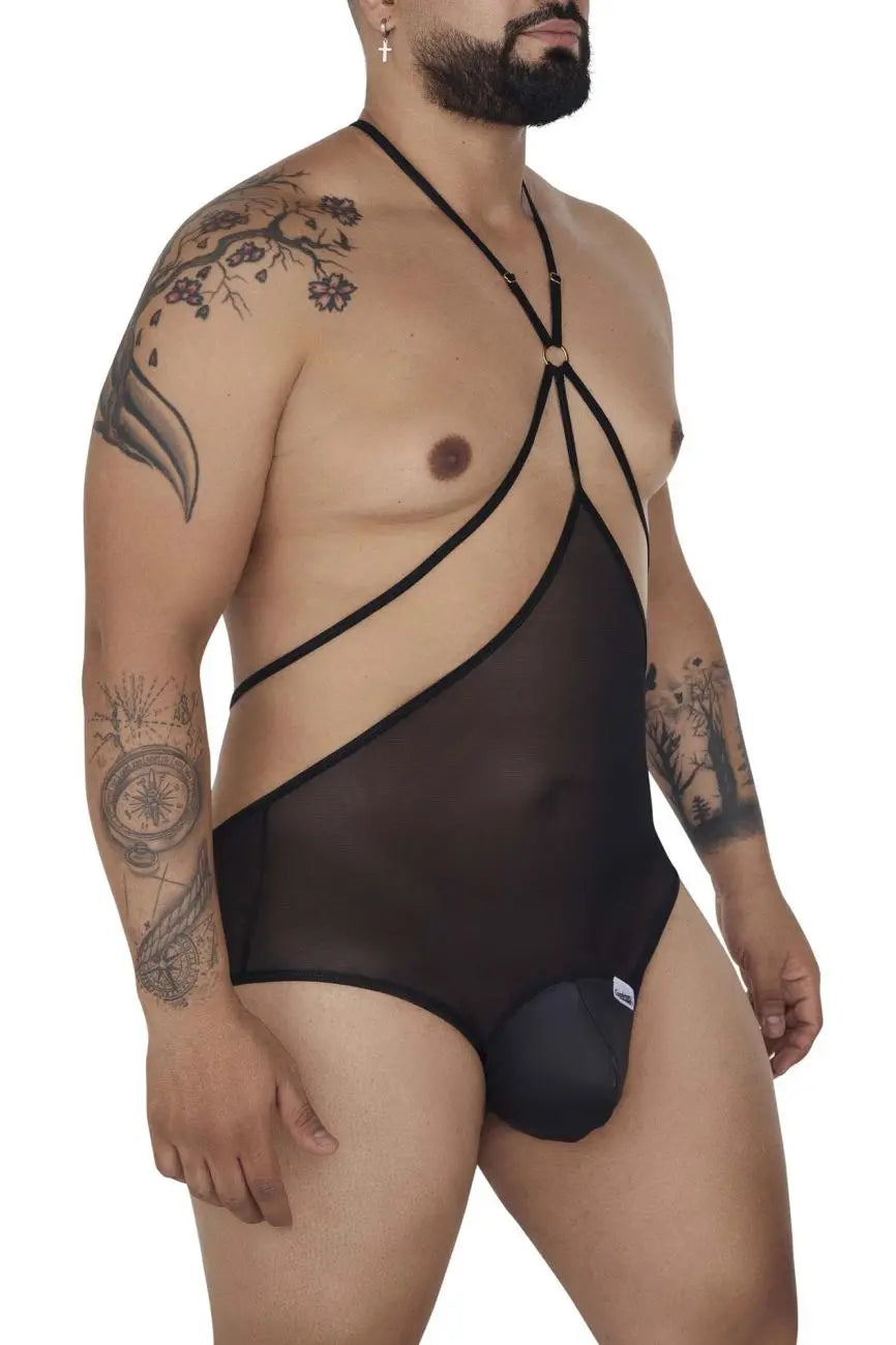 CandyMan Men's Underwear 99662X Body en tulle couleur noire
