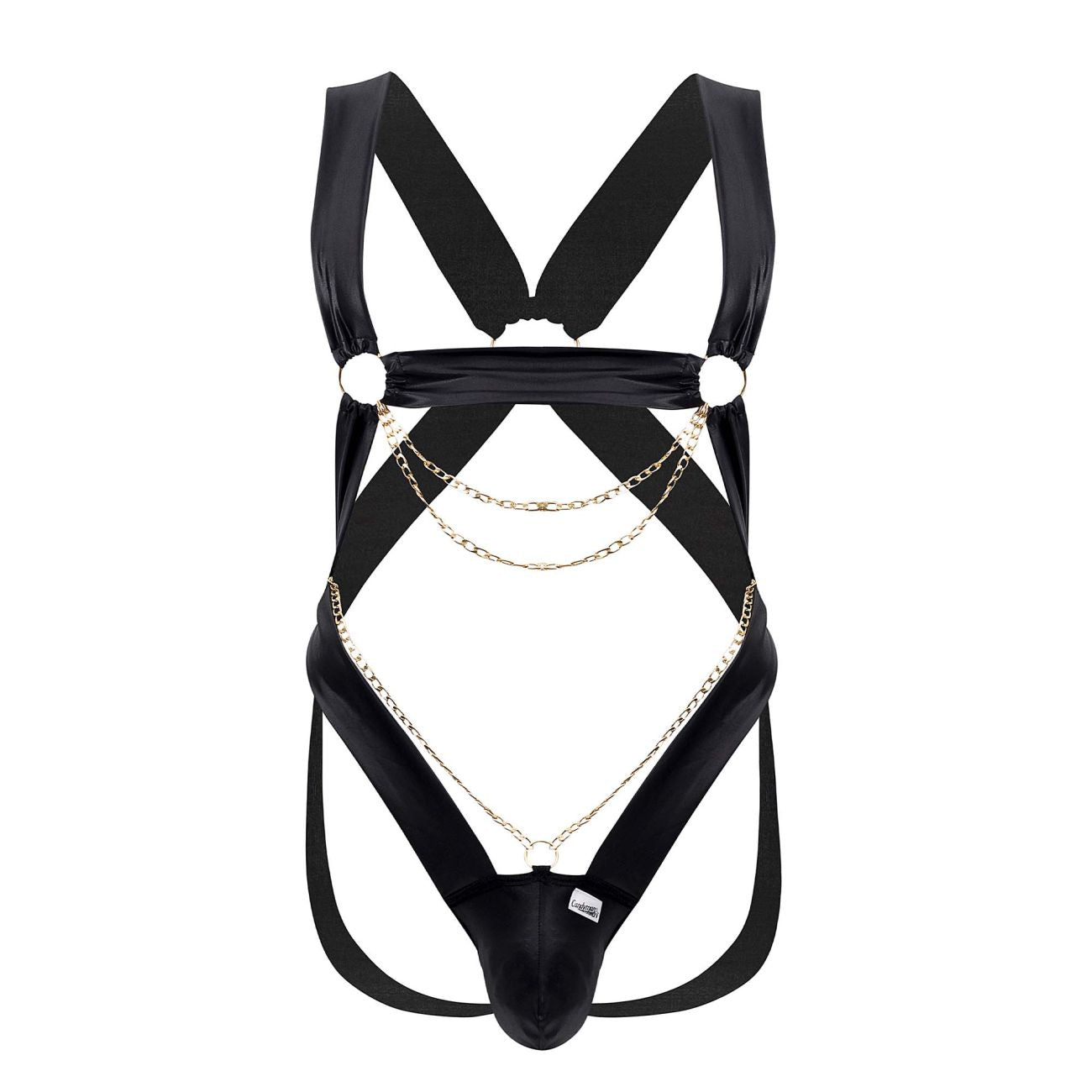 CandyMan 99695 Harness-Bodysuit, Farbe Schwarz