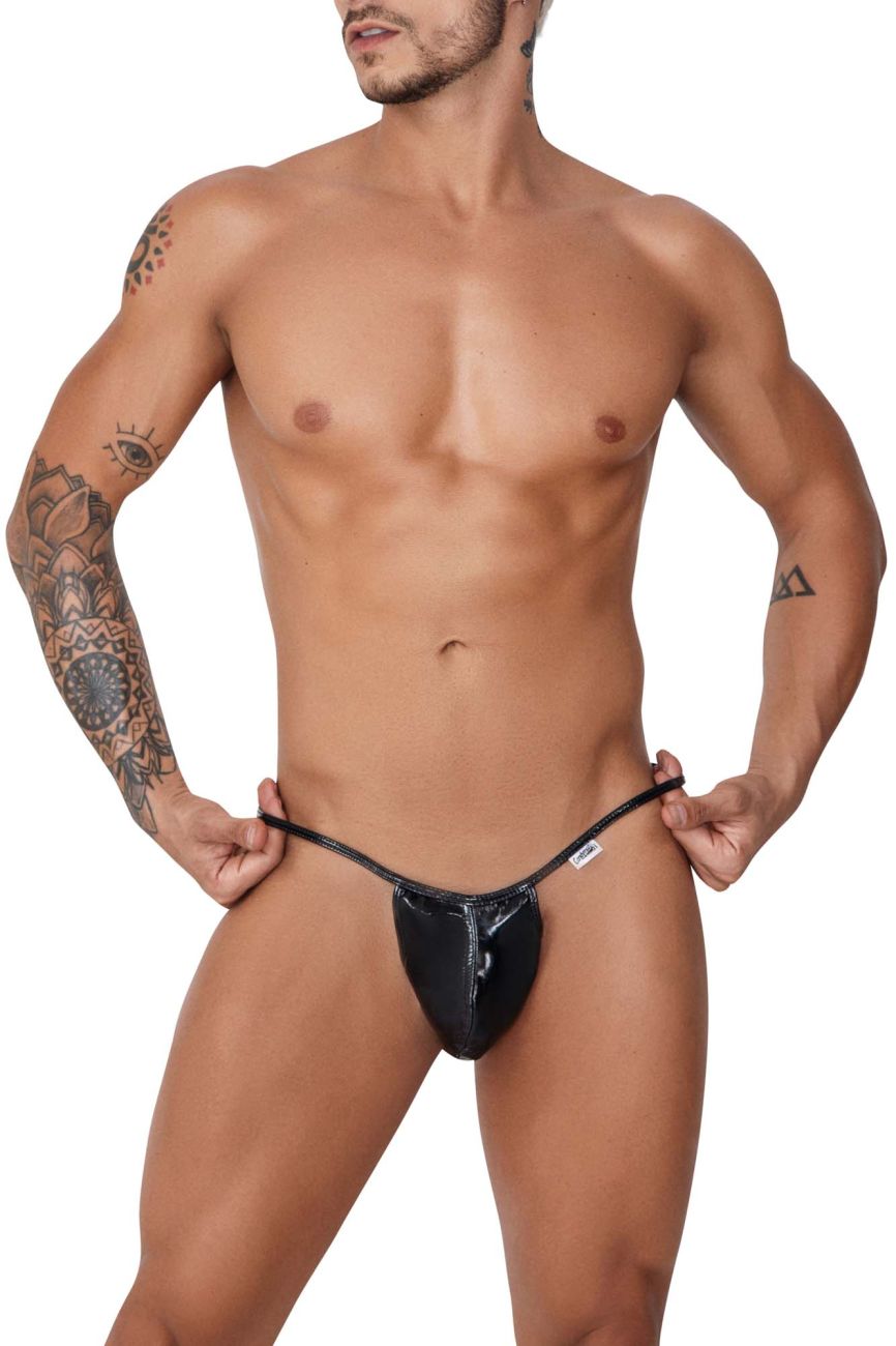 CandyMan 99738 Glänzender String, Farbe Schwarz