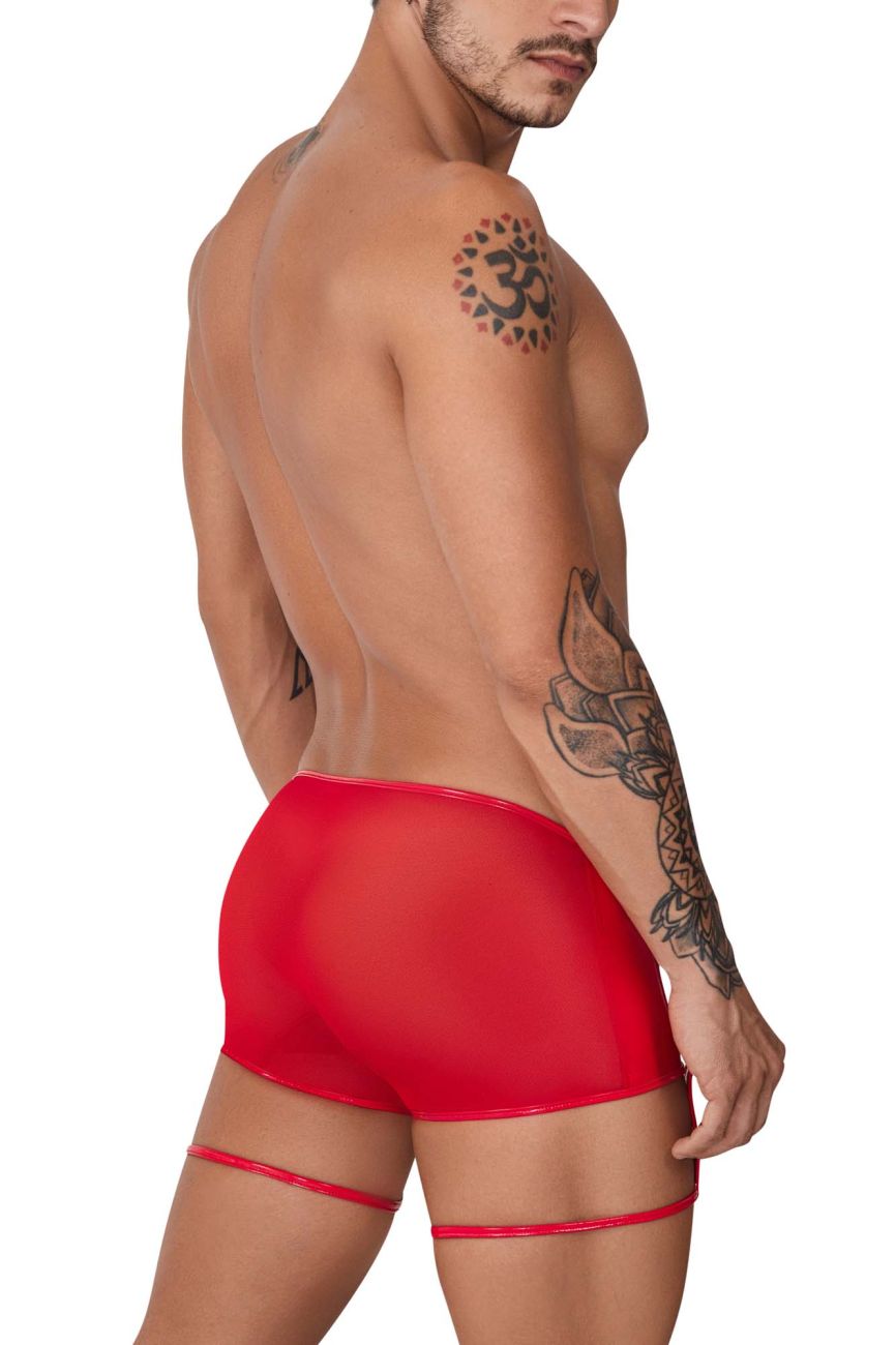 CandyMan 99740 Strumpfhalter-Trunks, Farbe Rot