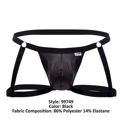 CandyMan 99749 Strumpfband Jockstrap Farbe Schwarz