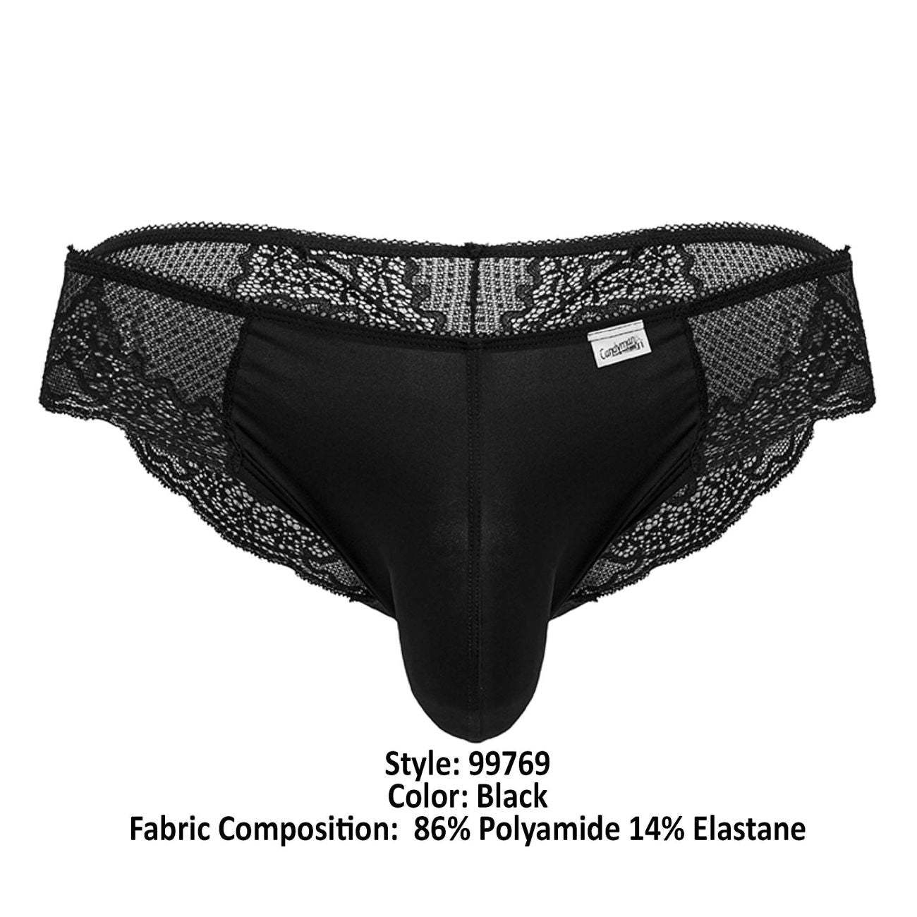 Slip en dentelle CandyMan 99769 Couleur Noir