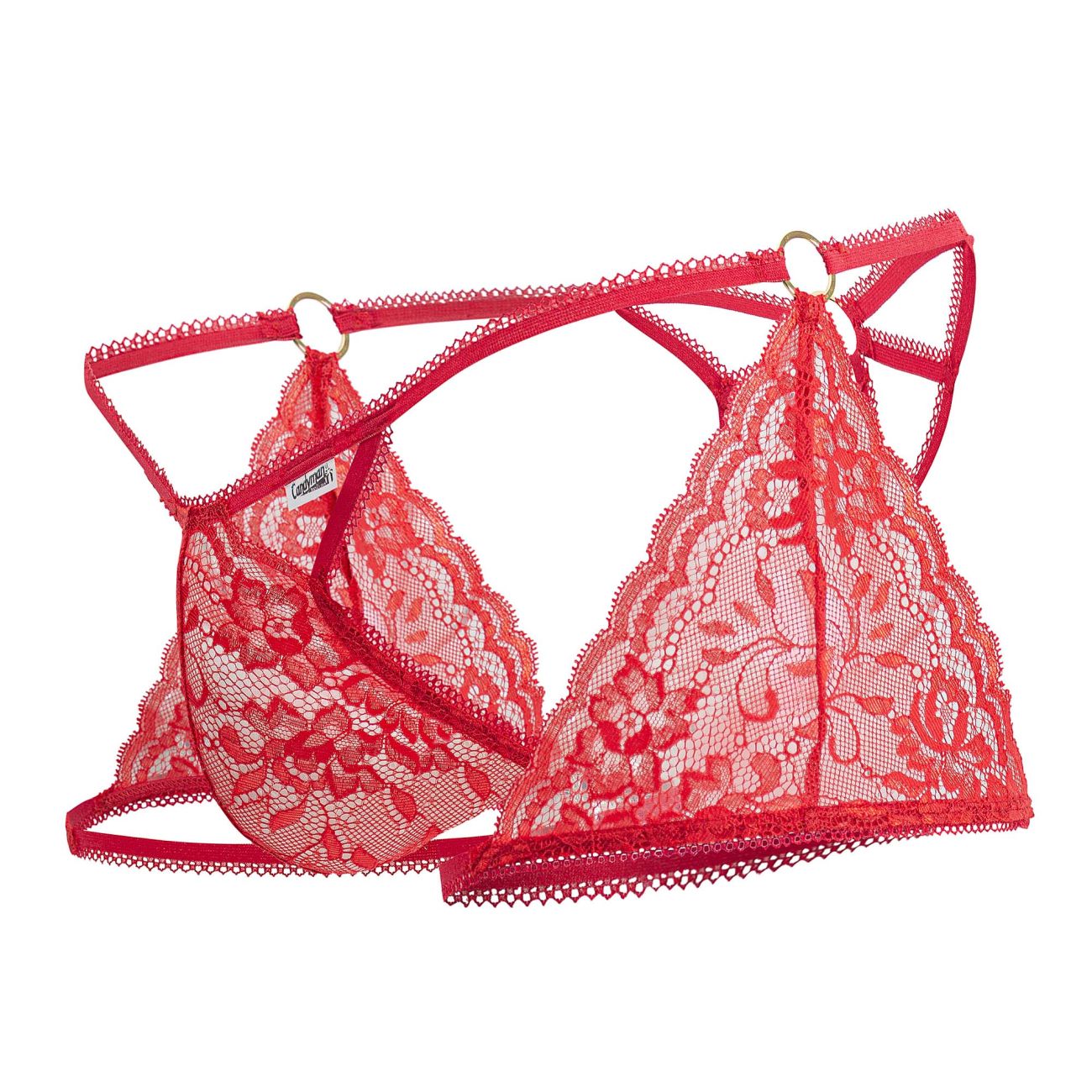 CandyMan 99773 Slip en dentelle String Couleur Rouge