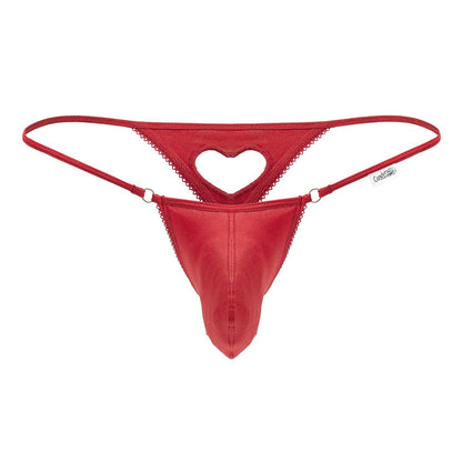 CandyMan 99789 Heart Thongs Color Red