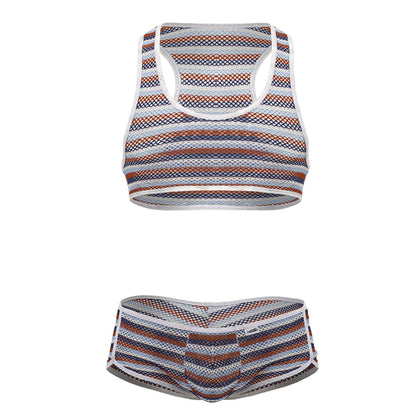 CandyMan 99859 Tenue deux pièces à rayures colorées