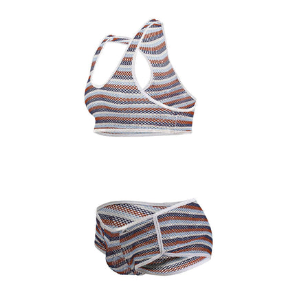 CandyMan 99859 Tenue deux pièces à rayures colorées