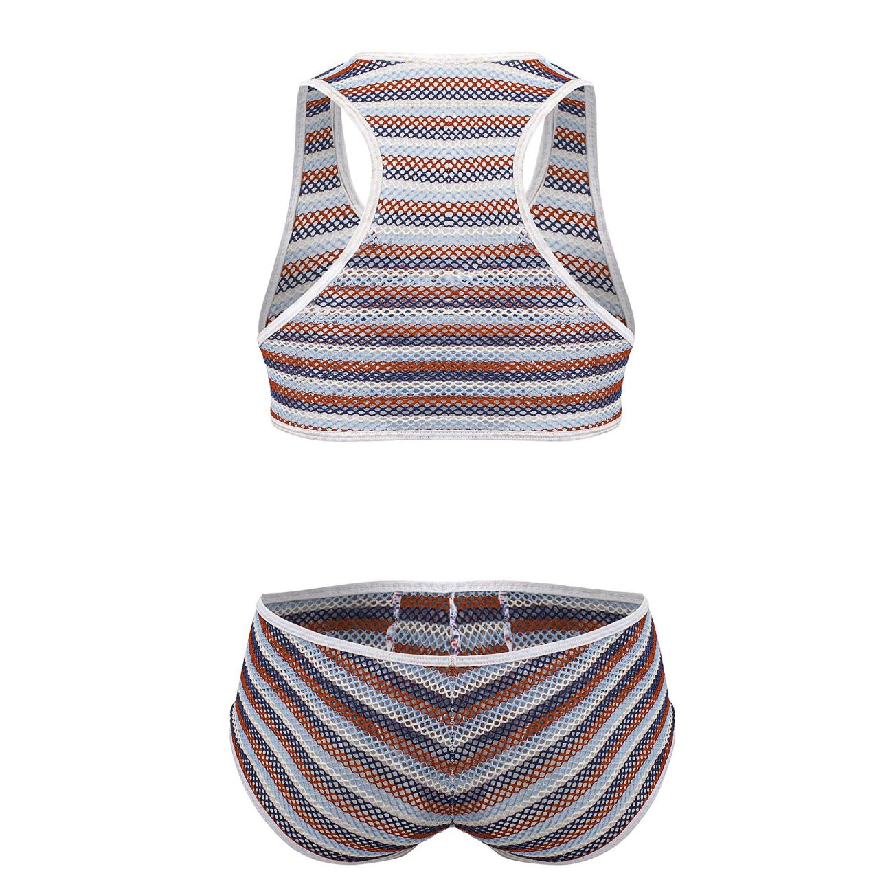 CandyMan 99859 Tenue deux pièces à rayures colorées