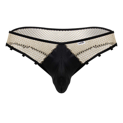 CandyMan 99860 Netz-Strings Farbe Nude-Schwarz