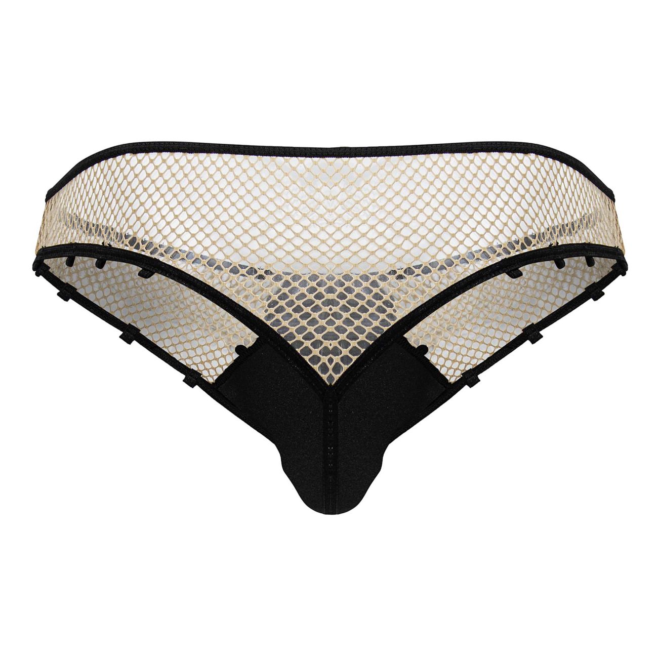 CandyMan 99860 Netz-Strings Farbe Nude-Schwarz