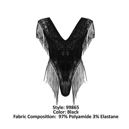 CandyMan 99865 Body en dentelle et maille Couleur Noir