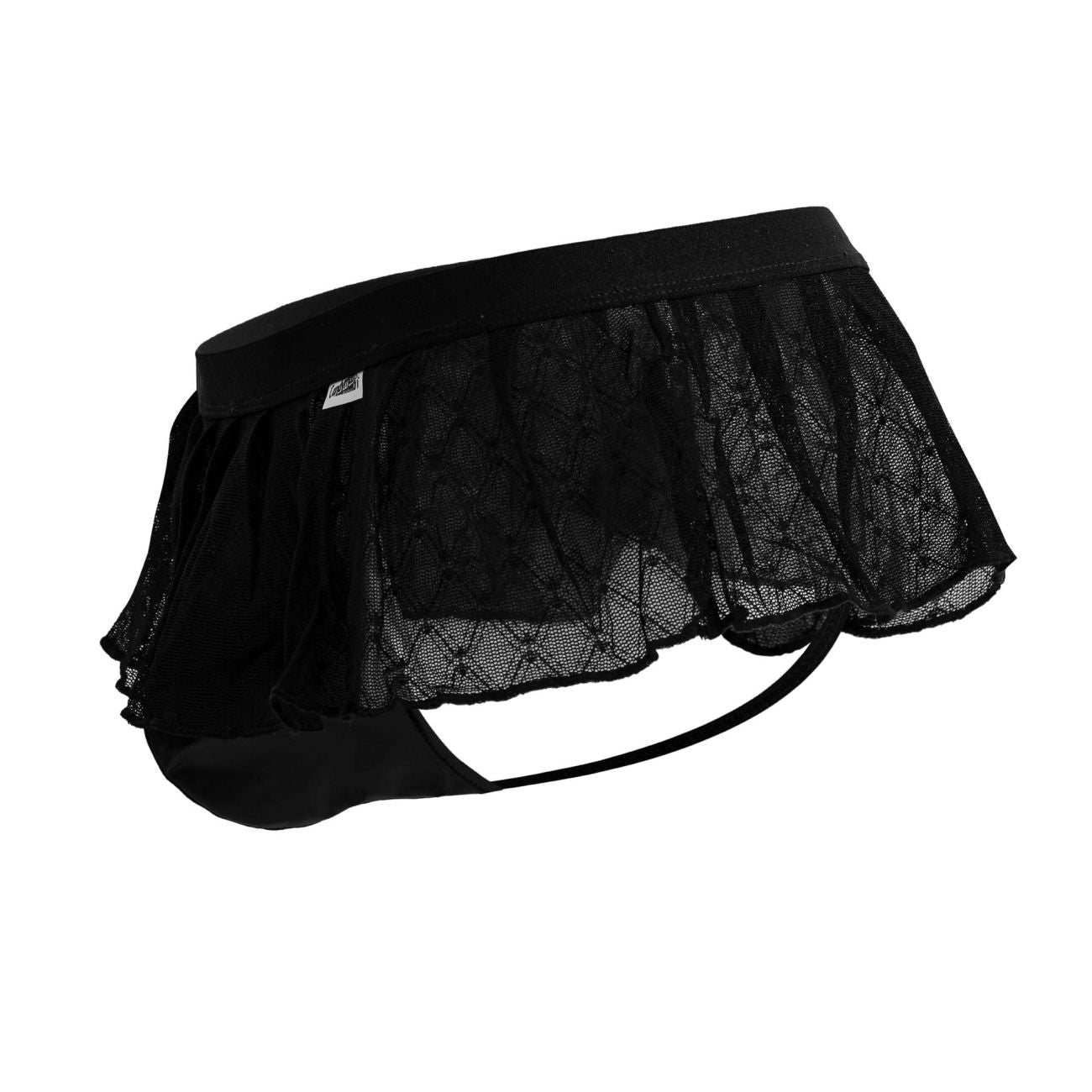 String en maille géométrique CandyMan 99901, couleur noire