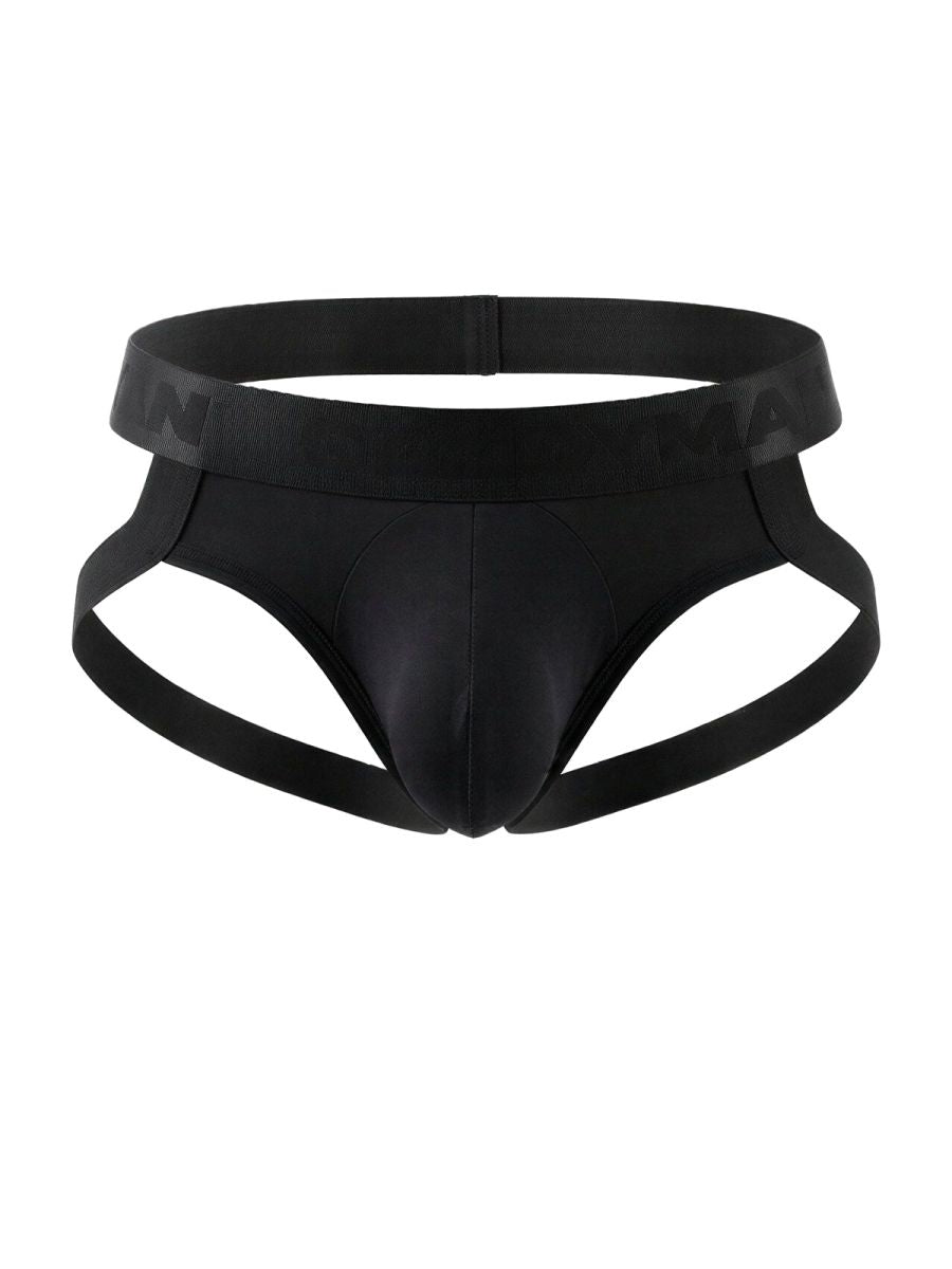CandyMan 99925 black sleek form-fitting men’s briefs with wide elastic waistband and subtle branding