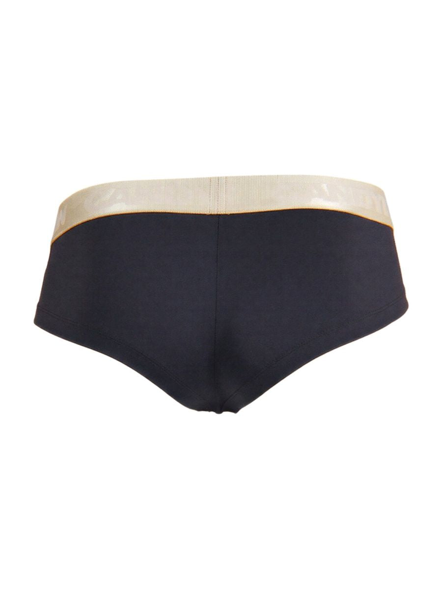 CandyMan 99932 black briefs with contrasting beige elastic waistband designed for comfortable daily wear