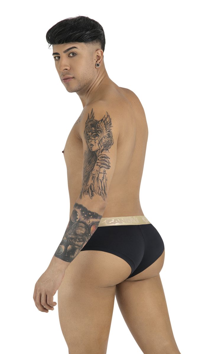 CandyMan 99932 black briefs with beige waistband made of soft fabric for comfortable everyday wear