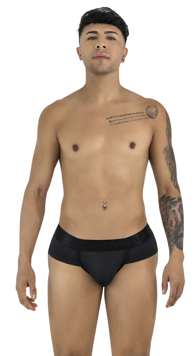 Black candyman 99932 briefs with smooth form fitting design and slightly elastic waistband for comfortable wear