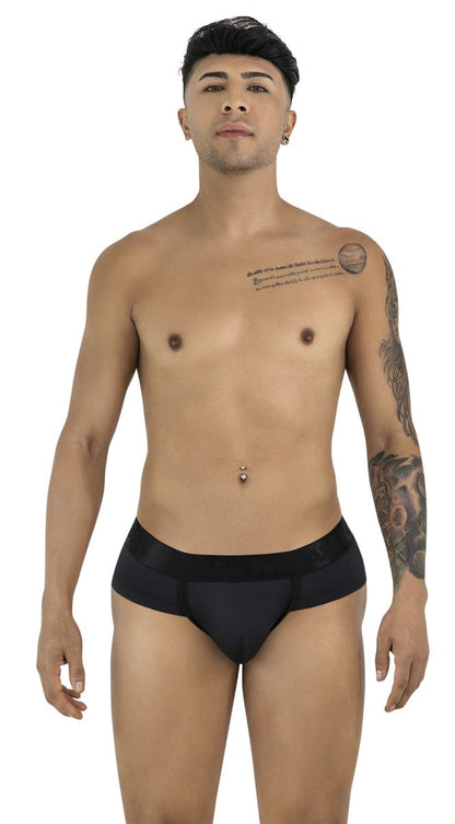 Black candyman 99932 briefs with smooth form fitting design and slightly elastic waistband for comfortable wear